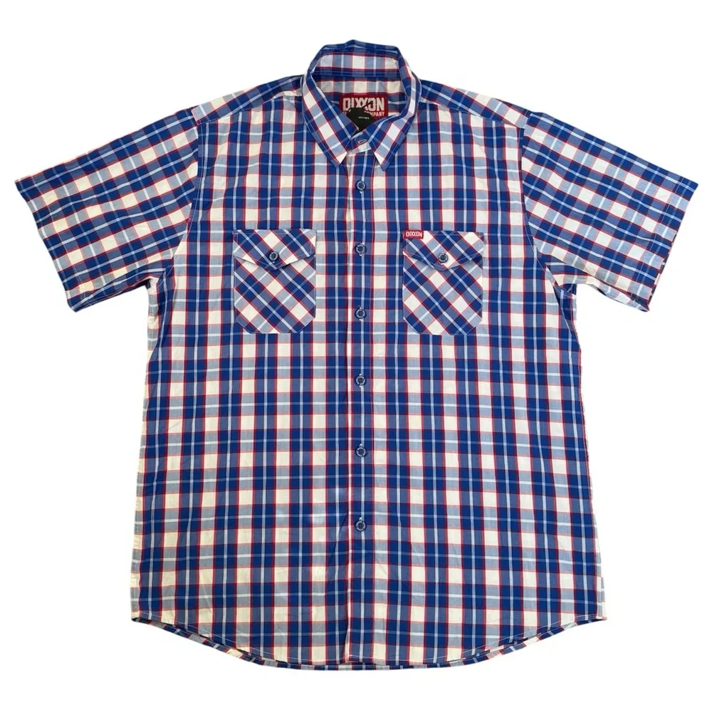 DIXXON Flannel Company Victory Mens Plaid Button Up Shirt Bamboo Blend Size XL - Picture 1 of 8